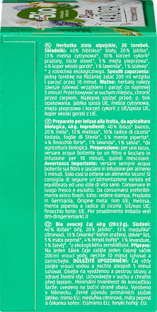 Био чай Aлпийски билки с плодове (20x2g) dmBio