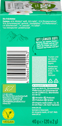 Früchtetee Alpenkräuter (20 x 2g) dmBio