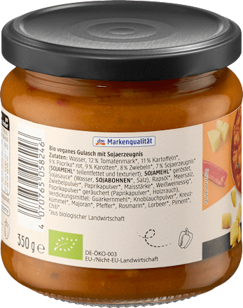veganský guláš se sójovými kousky dmBio