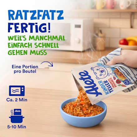 Kinderteller Spaghetti Bolognese ab 1 Jahr Alete