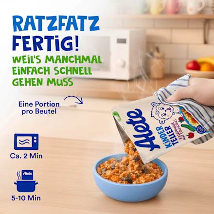 Kinderteller Ratatouille Couscous ab 1 Jahr Alete