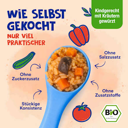 Kinderteller Ratatoulli Couscous ab 1 Jahr Alete