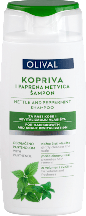 Šampon za rast kose i revitalizaciju vlasišta-Kopriva i paprena metvica  OLIVAL