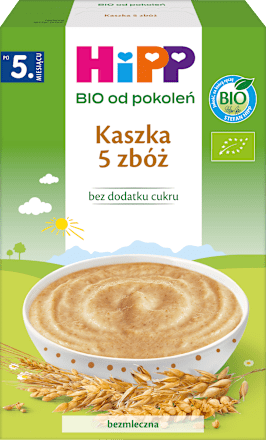 Kaszka 5 zbóż BIO, po 5. miesiącu HiPP