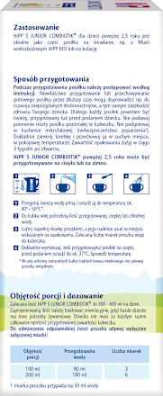 Produkt na bazie mleka dla przedszkolaka po 2,5. roku 5 Junior Combiotik HiPP