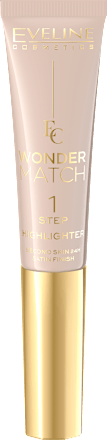 Rozświetlacz płynny z gąbką Wonder Match nr 01 EVELINE COSMETICS
