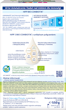 Mleko następne 2 Bio Combiotik  HiPP