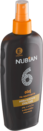 Olej na opaľovanie SPF 6  NUBIAN