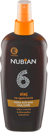 Olej na opaľovanie SPF 6  NUBIAN