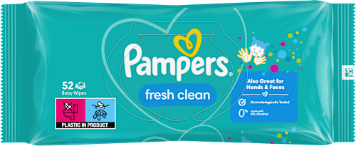 Бебешки мокри кърпи fresh clean Pampers