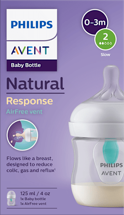 Natural Response AirFree vent plastična flašica za bebe, 0-3 meseca, zapremina:125ml PHILIPS AVENT