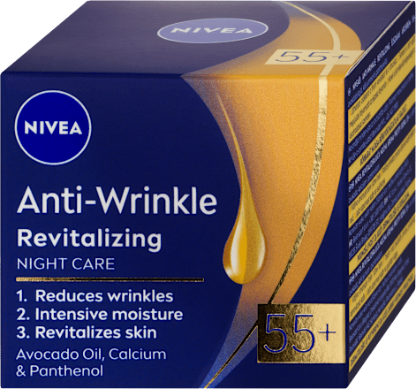 noční pleťový krém Anti Wrinkle 55+ NIVEA
