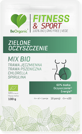 Zielone oczyszczenie w proszku Mix Bio  BeOrganic