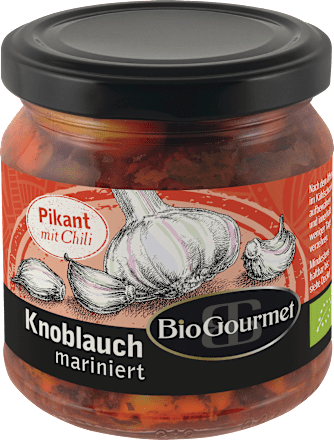 Knoblauch mariniert mit Chili BioGourmet