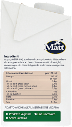 Bevanda di avena con cioccolato AVENCIOCK Matt