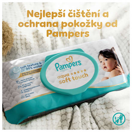 vlhčené ubrousky Aqua Soft Touch Pampers