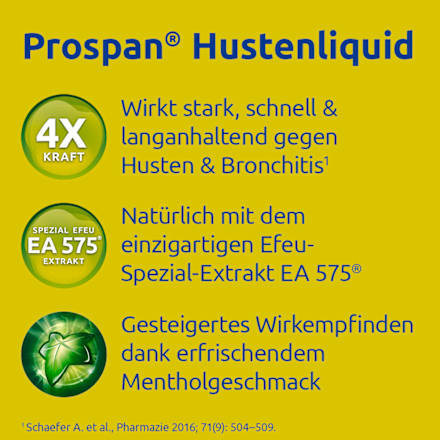 Prospan Efeublätter-Trockenextrakt Hustenliquid mit Mentholgeschmack Prospan
