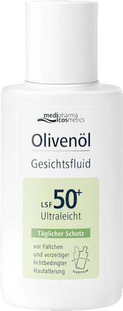 medipharma cosmetics Olivenöl Gesichtsfluid LSF 50+  medipharma cosmetics