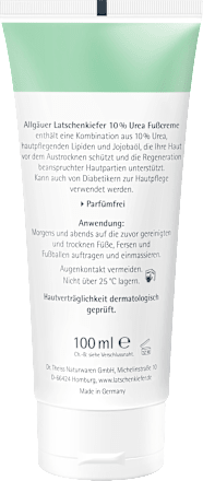 Allgäuer Latschenkiefer Fußcreme Urea 10% Allgäuer LatschenKiefer