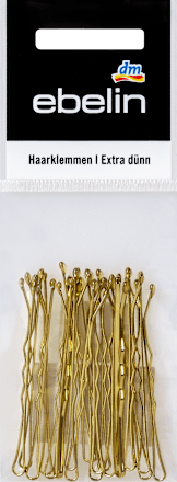 Haarklemmen extra dünn - Gold ebelin