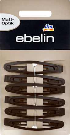 Haarspangen in Matt-Optik braun ebelin