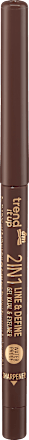 2u1 LINE & DEFINE olovka za oči i ajlajner - 030 Dark Brown trend !t up