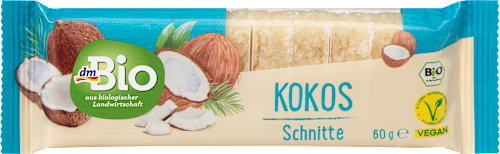 Fruchtriegel Kokos Schnitte dmBio