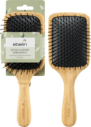 Massage und Entwirr Bambusbürste ebelin