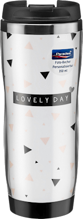 DIY personalisierbarer Foto-Becher sortiert Paradies