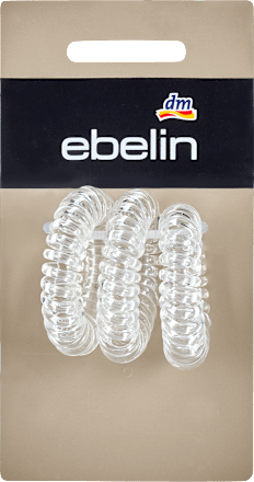 Spiral-Haargummis klein transparent ebelin