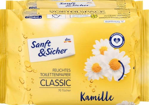 Feuchtes Toilettenpapier Classic Kamille Sanft&Sicher