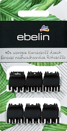 Mini Haarklammern schwarz ebelin
