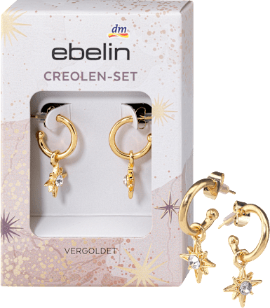 Creolen Golden Winter Glow (1 Paar) ebelin