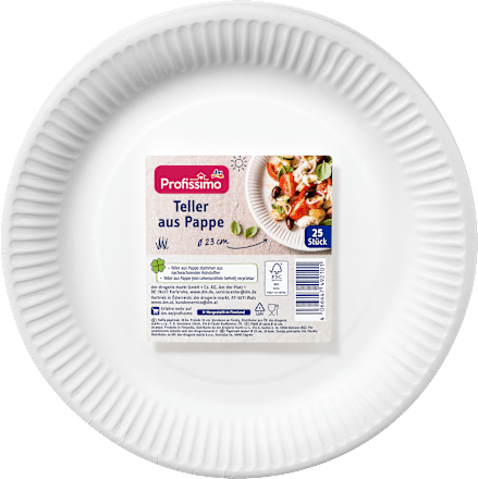 Teller aus Pappe Profissimo
