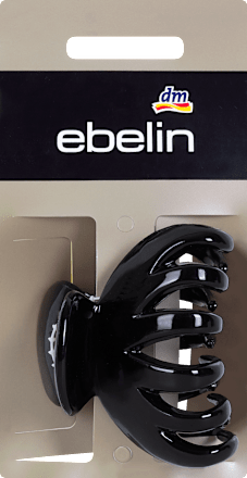 Mollettone nero a conchiglia ebelin