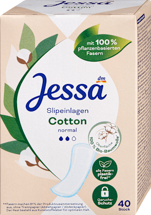 Slipové vložky nature Cotton normal Jessa