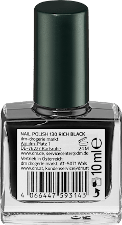 Nagellack Color & Care 130 Rich Black alverde NATURKOSMETIK