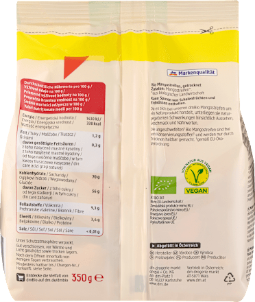 Trockenfrüchte Mango Streifen Maxi-Pack dmBio