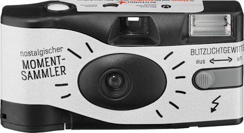 Einwegkamera Schwarz-Weiß Paradies