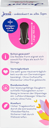 Slipeinlagen Flexibel Schwarz Jessa