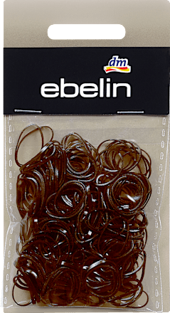 Elastici per capelli mini marroni ebelin
