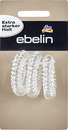 Spiral-Haargummis starker Halt transparent ebelin