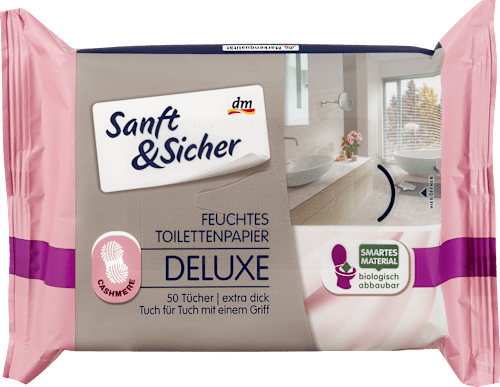 vlhčený toaletní papír Deluxe Sanft&Sicher