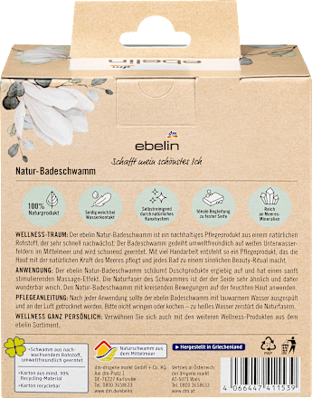 Badeschwamm Natur ebelin