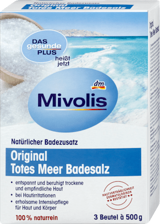 sůl do koupele z Mrtvého moře Mivolis