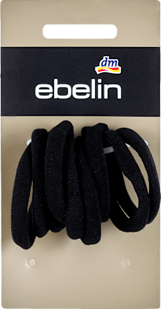 Elastici per capelli neri sottili ebelin