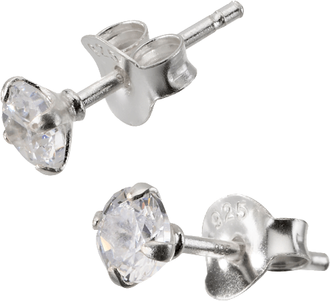 Ohrstecker 925 Silber mit Strassstein ebelin