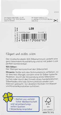 Ohrstecker Kreis mit Strassstein 925 Silber ebelin