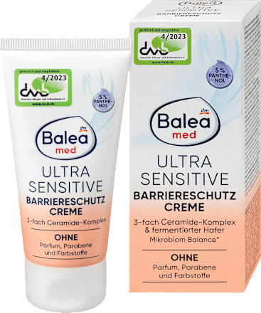 Krema za zaščito kožne bariere Ultra Sensitive Balea med
