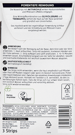 Nosestrips mit Aktivkohle Balea